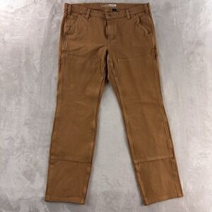 Carhartt Double Knee Carpenter Pants Womens Size 16 Tall Tan Relaxed Fit Utility